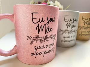 Caneca Glitter  9x20  Sublimação  