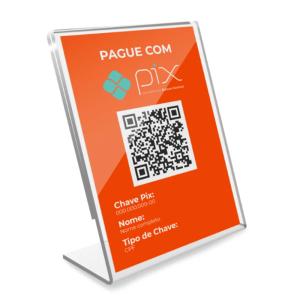 Display Pix QR Glossy Laminado 10x15  Acrílico  